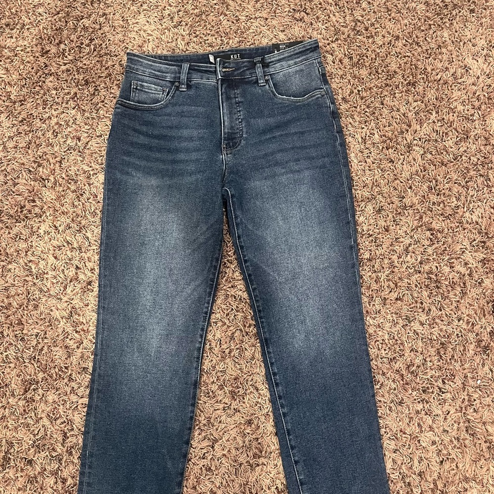 New without Tags Kut from the Kloth High Rise Reese Fab Ab Ankle Straight Jeans